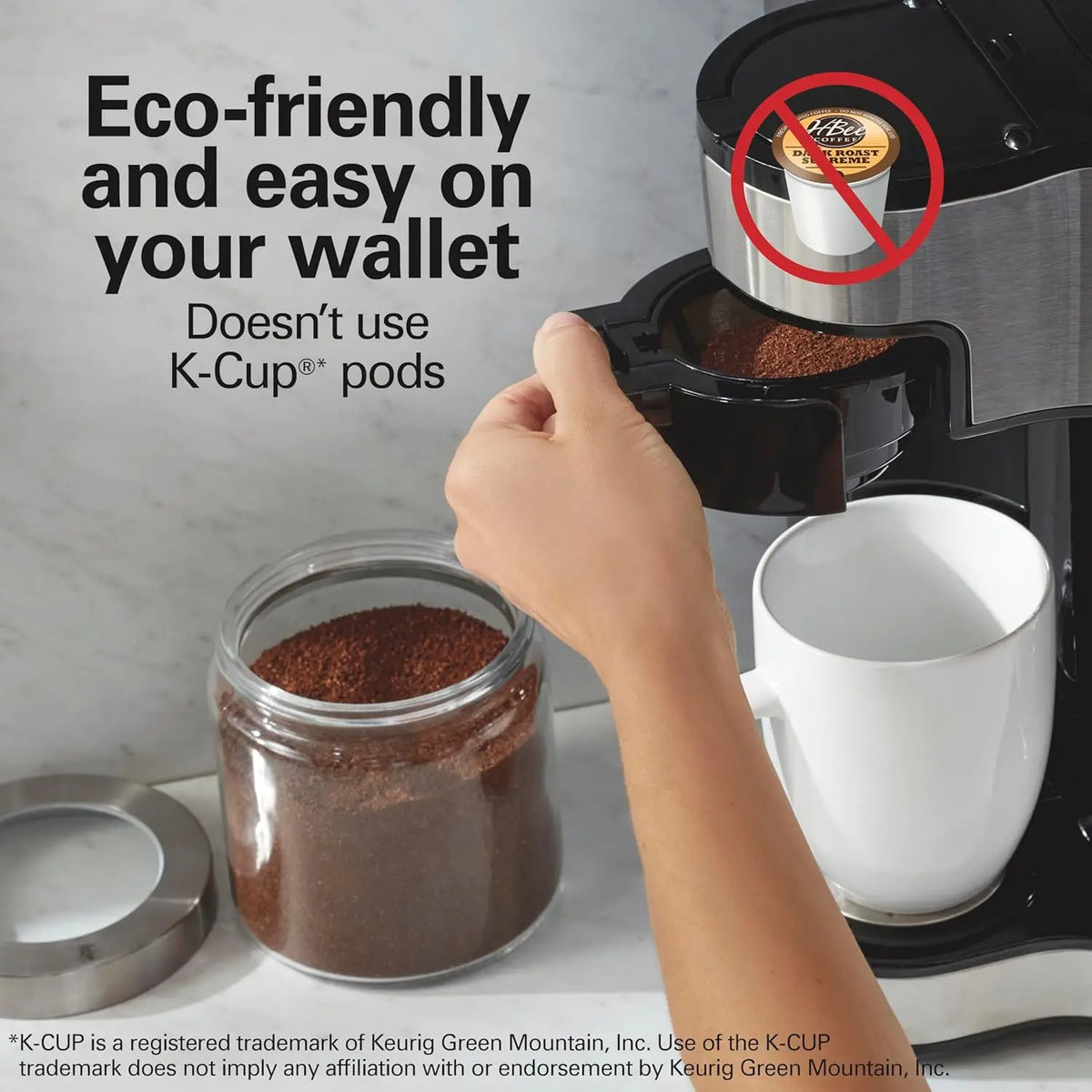 2-Way 12 Cup Programmable Drip Coffee Maker & Single Serve Machine, Gl ...